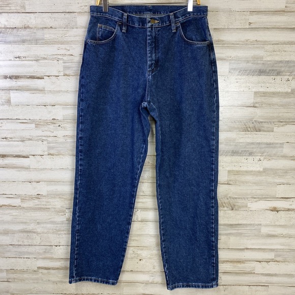 Wrangler Denim - VTG Wrangler Blues Jeans Women 12x32 Blue Denim 100% Cotton WB101AD Tapered 90's